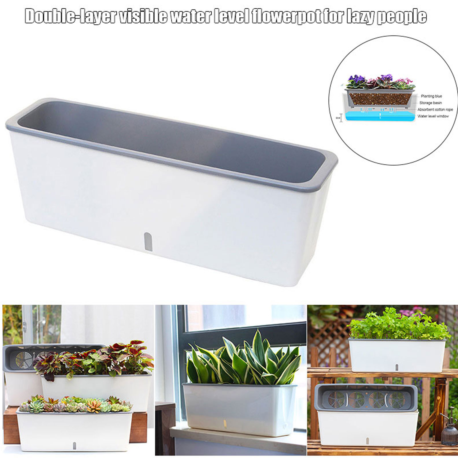 Self-Watering Planter Pots wit - Self Watering Insert review and price