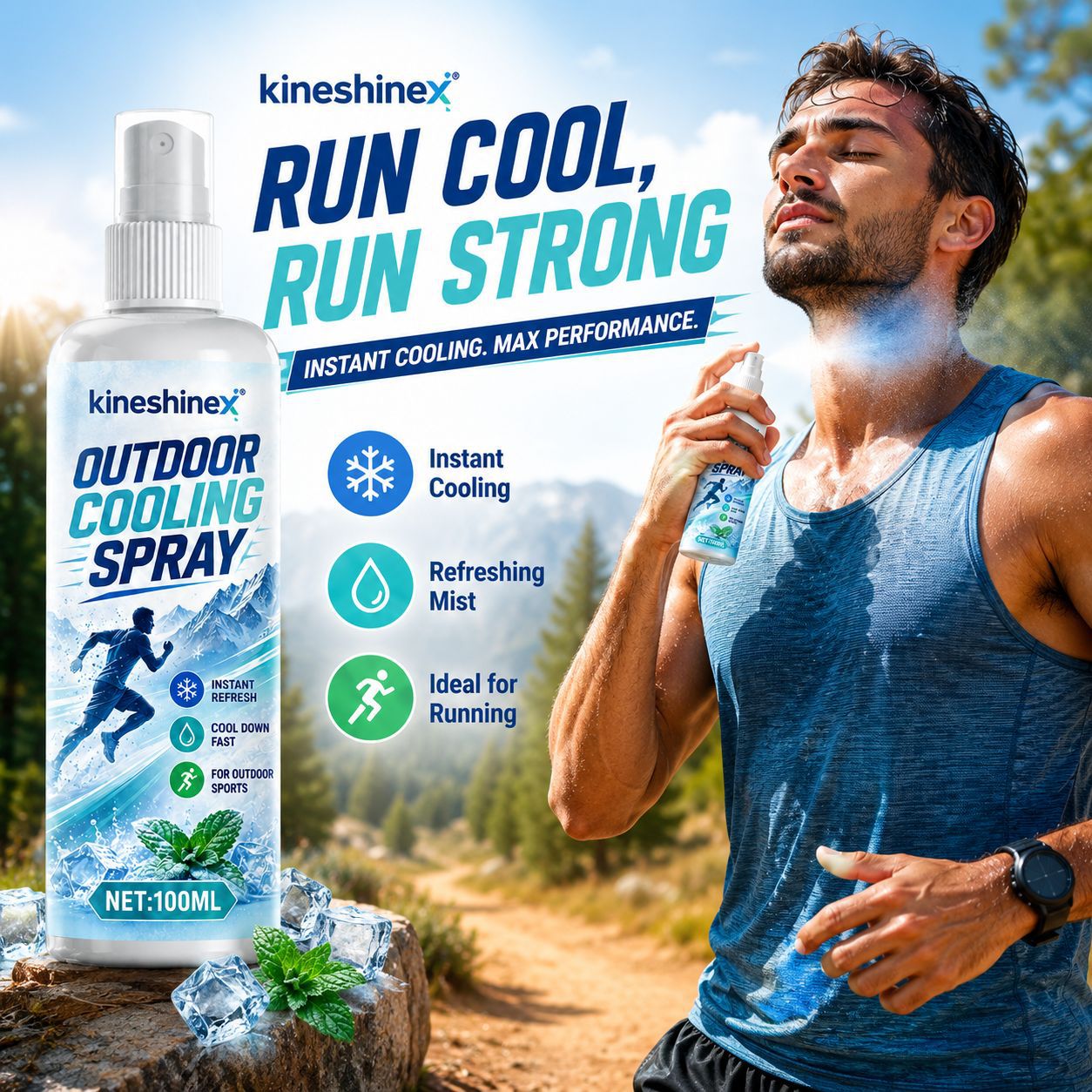 Outdoor Cooling Spray 100ml–In - Misting Bottle Fine review and price
