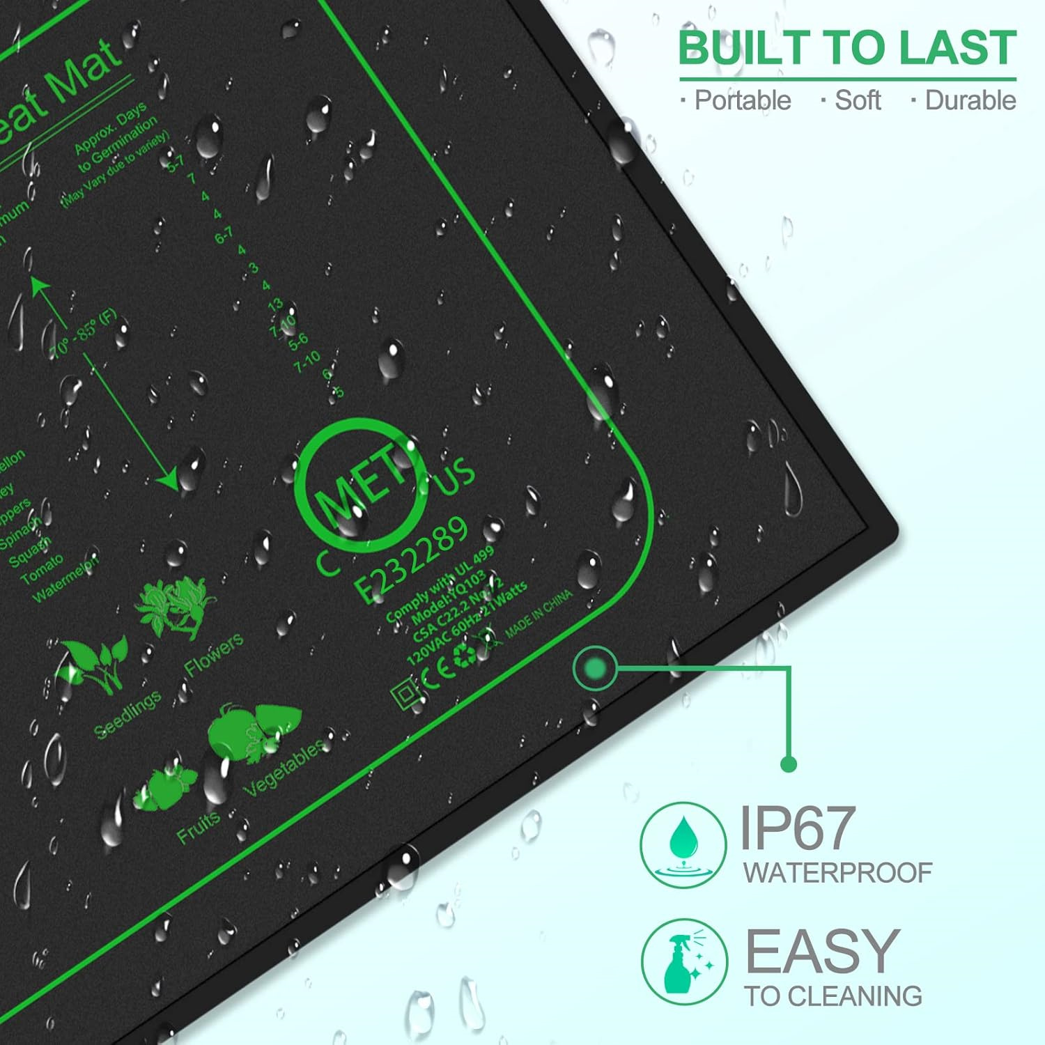 Seedling Heat Mat With Digital - Rooting Gel Clone review and price