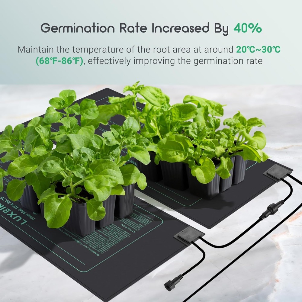 4 Pack Seedling Heat Mat with  - Heat Mat Seedling review and price