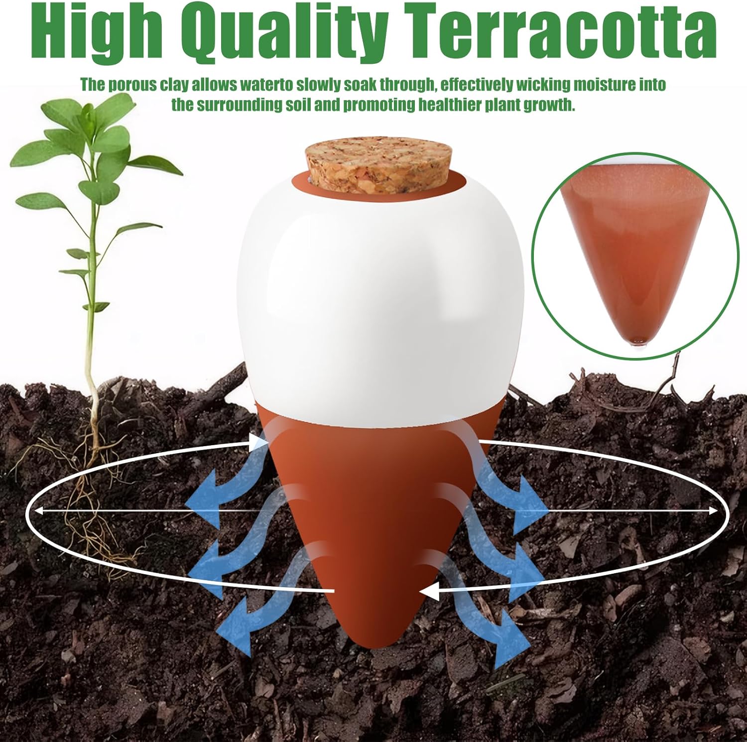 Terracotta Watering Spikes,Sel - Self Watering Insert review and price