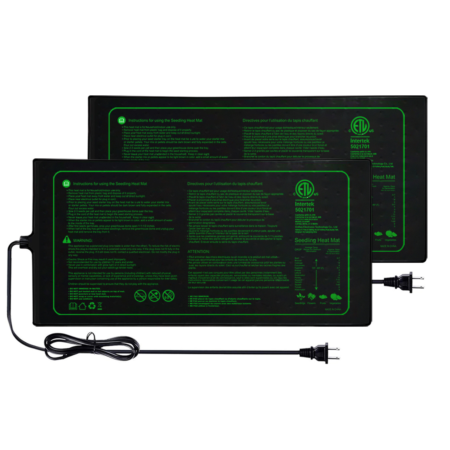 Two-pack 20x10Inch Seedling He - Heat Mat Seedling review and price