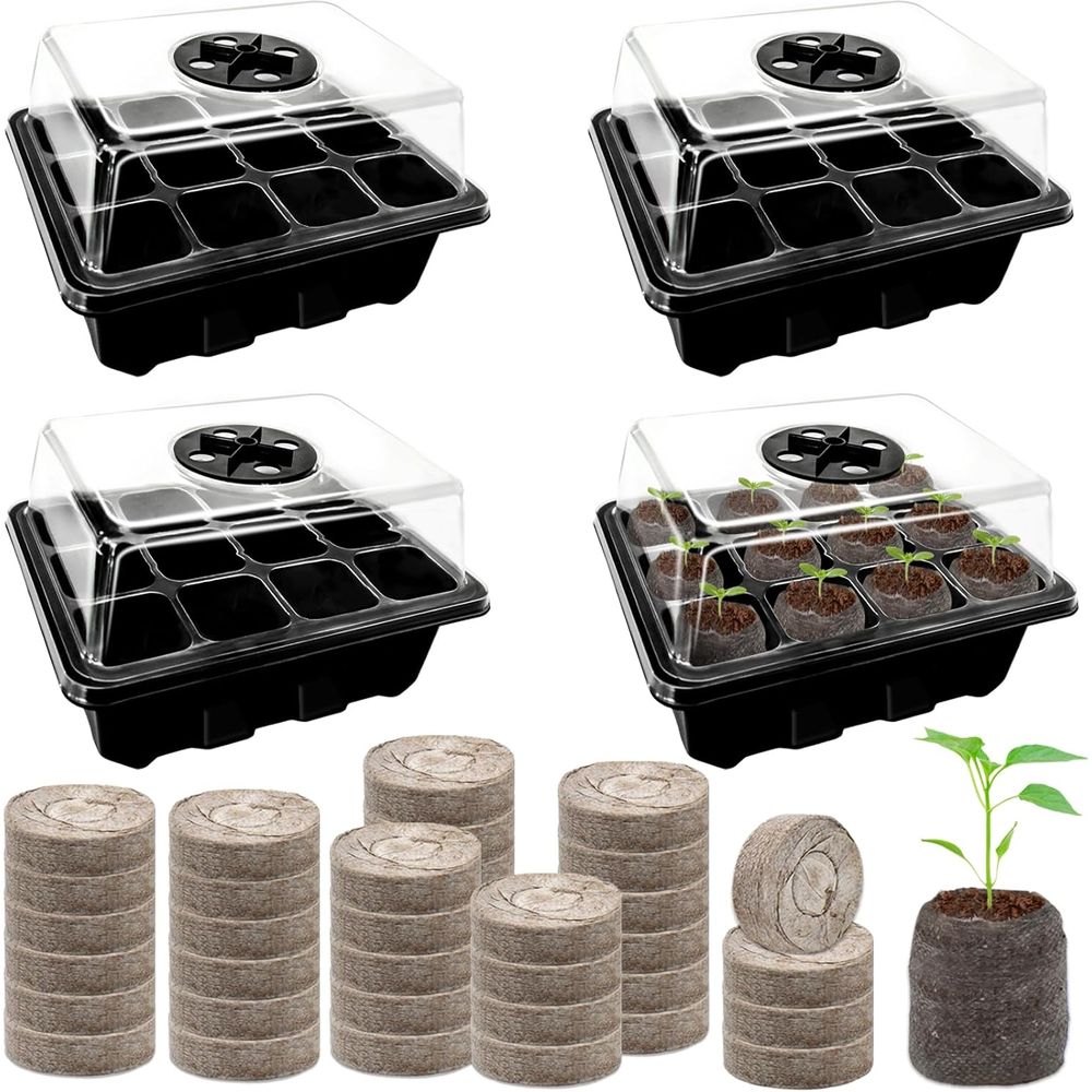 4 Pack Seed Starter Tray with  - Peat Pellet Tray review and price