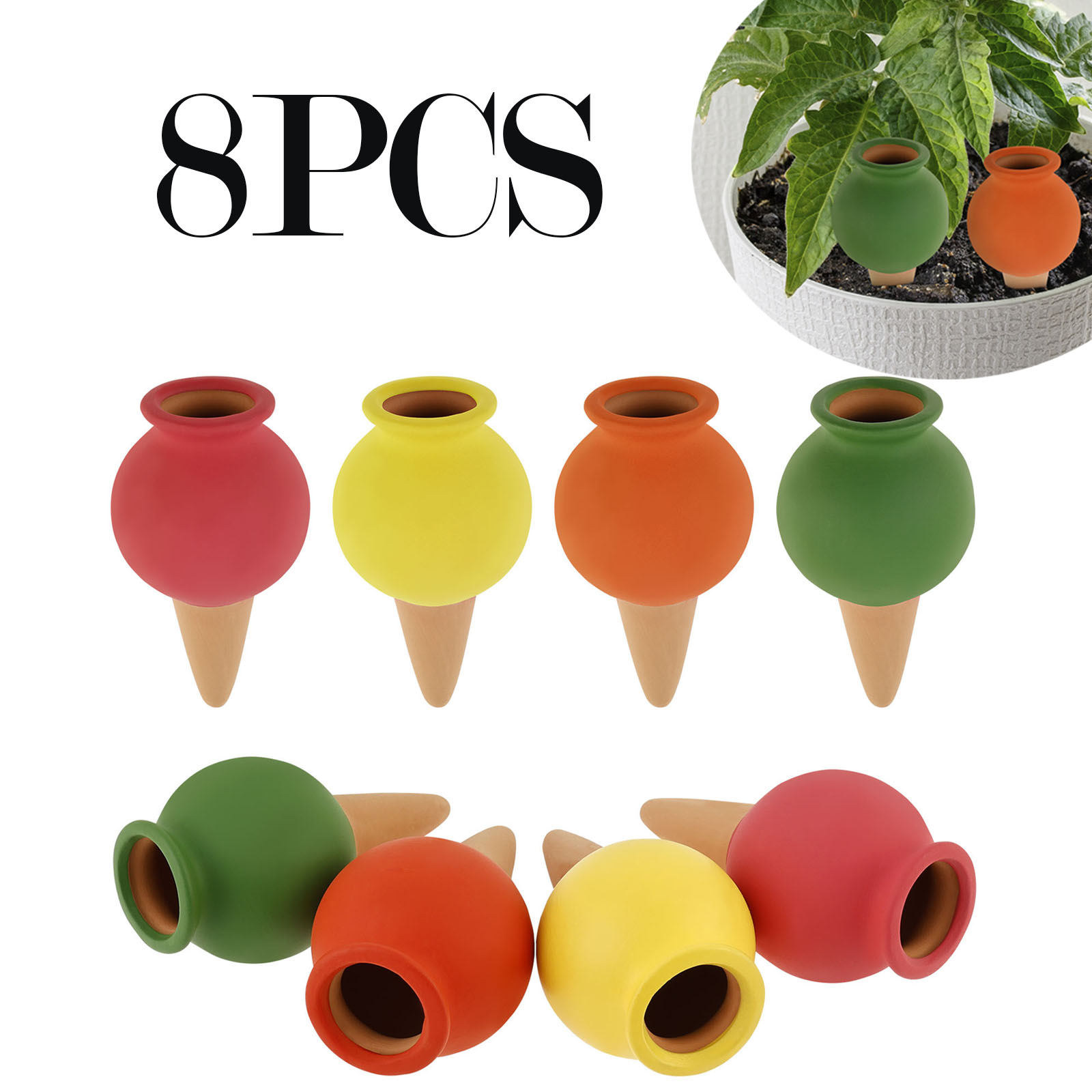 8Pcs Terracotta Self Watering  - Self Watering Insert review and price
