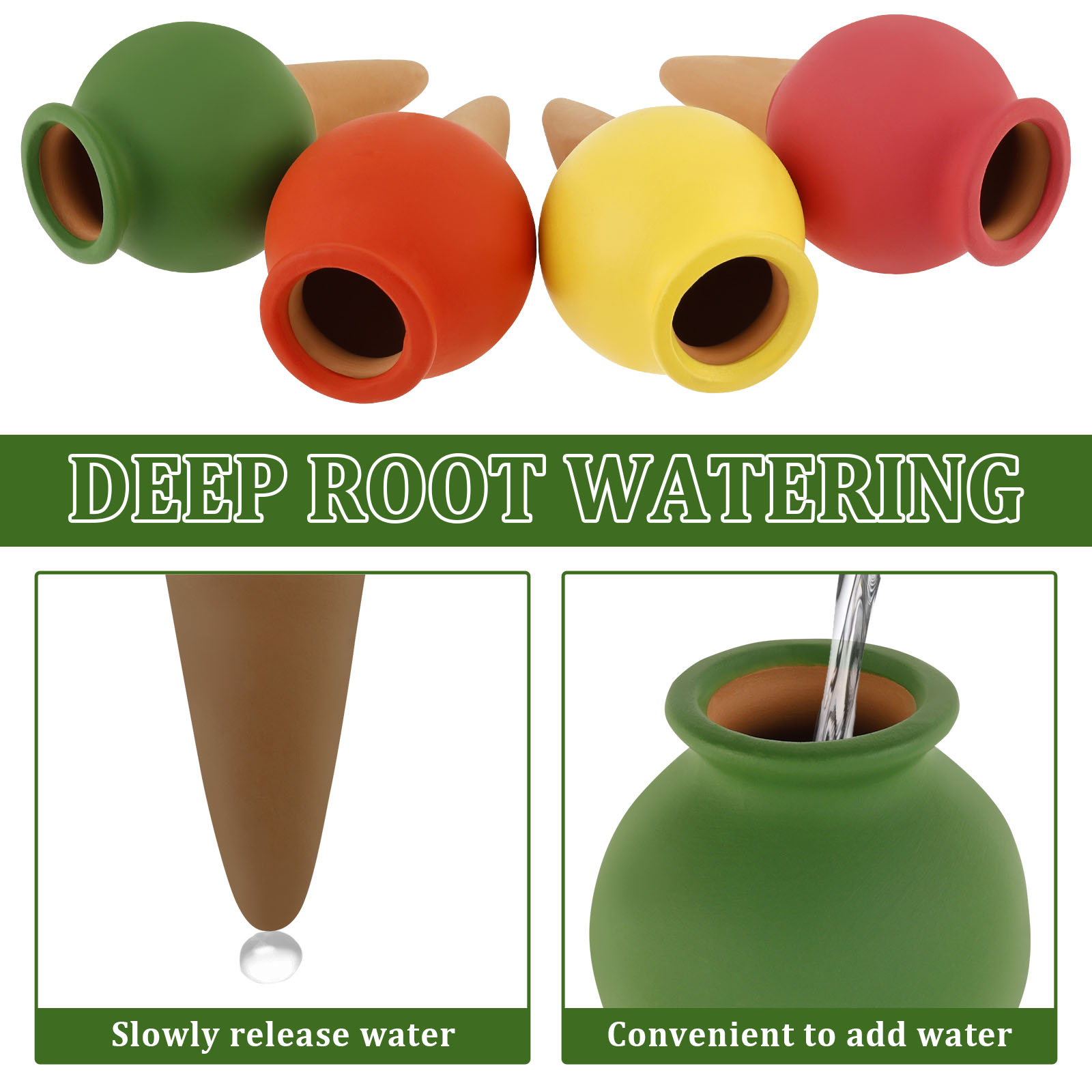 8Pcs Terracotta Self Watering  - Self Watering Insert review and price