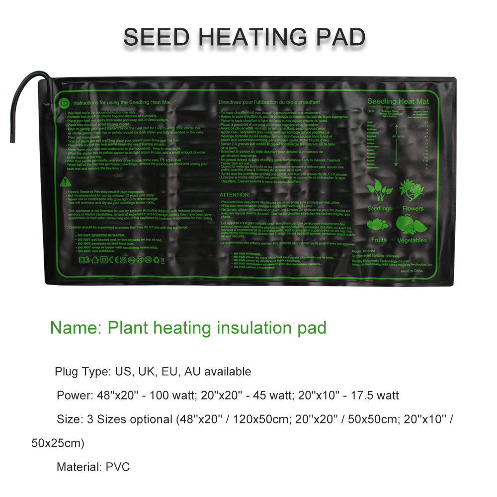 Seedling Heating Pad 3 Sizes W - Heat Mat Seedling review and price
