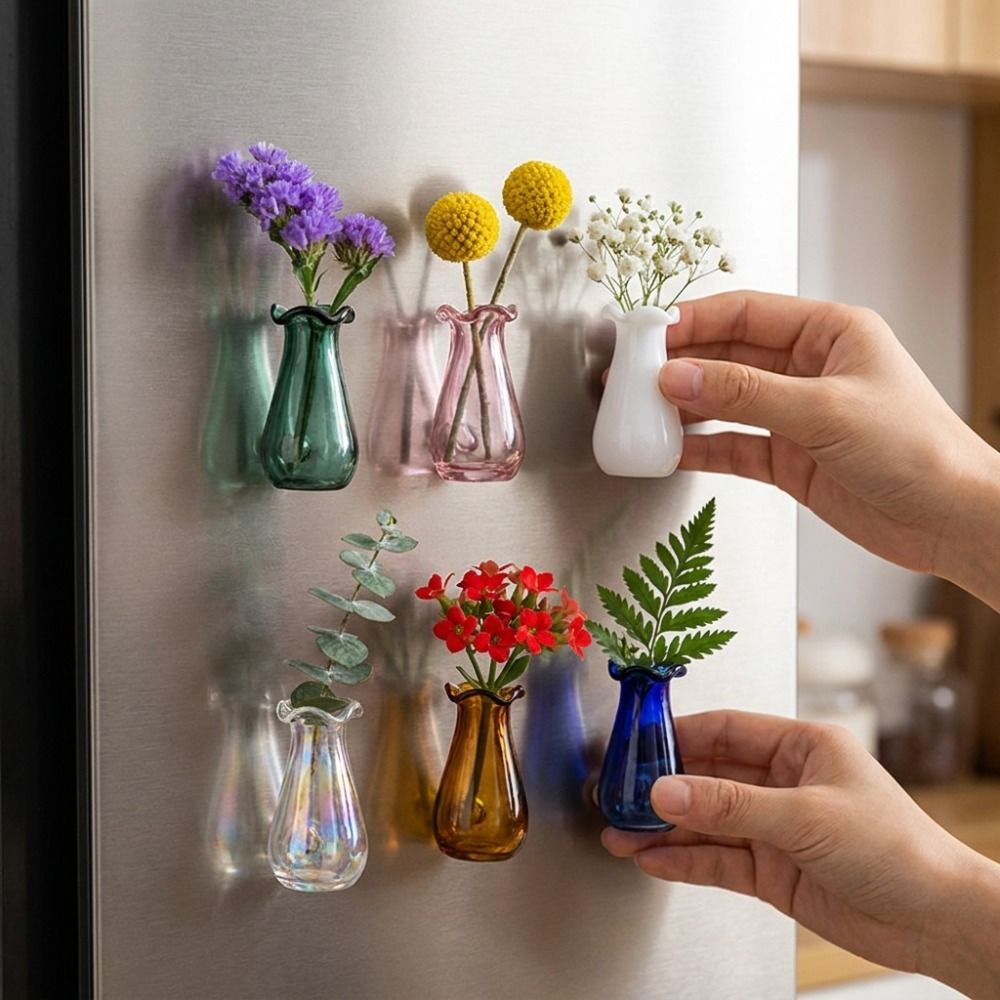 6Pcs DIY 3D Mini Vase Magnets  - Propagation Station Vase review and price